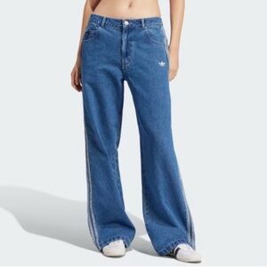Adidas Women's Classic Blue Flare Jeans